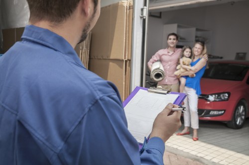 Packing and loading items into a removal van in Scotland