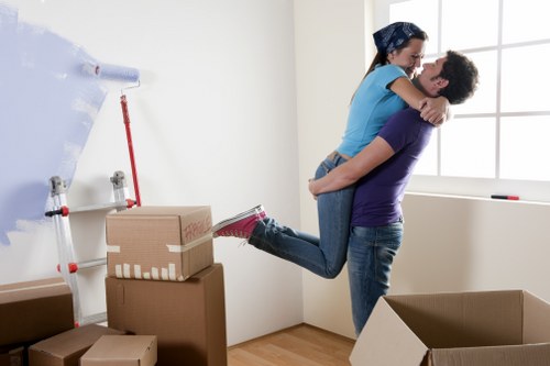 Removal van ready for a house move