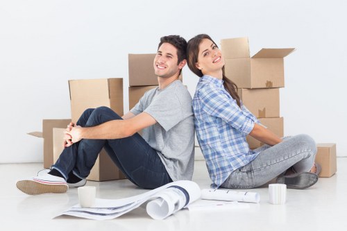 Van loading furniture and boxes for transport in Scotland