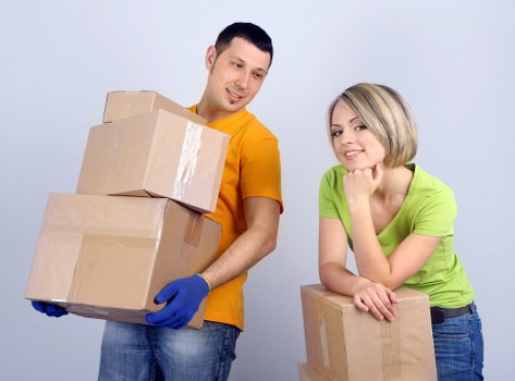 Team communicating during a Scottish removal job