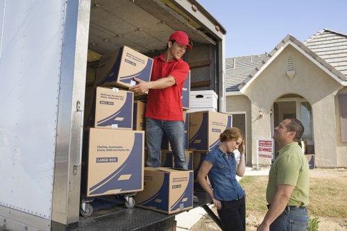 Packed household items ready for same day removals