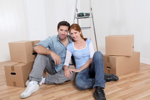 Large removal van used for moving furniture in Scotland