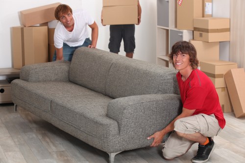 Removal van handling a student move in a Scottish city