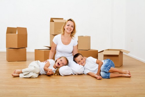 Waste items sorted for lawful removal and disposal