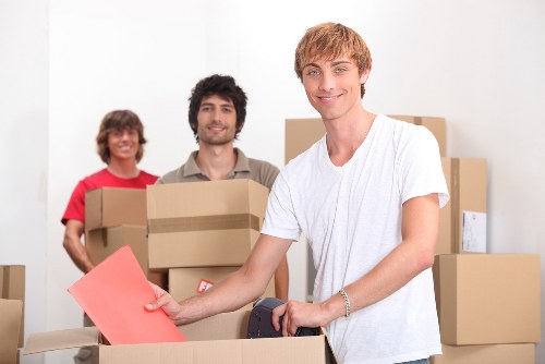 Professional movers loading furniture for removals in Scotland